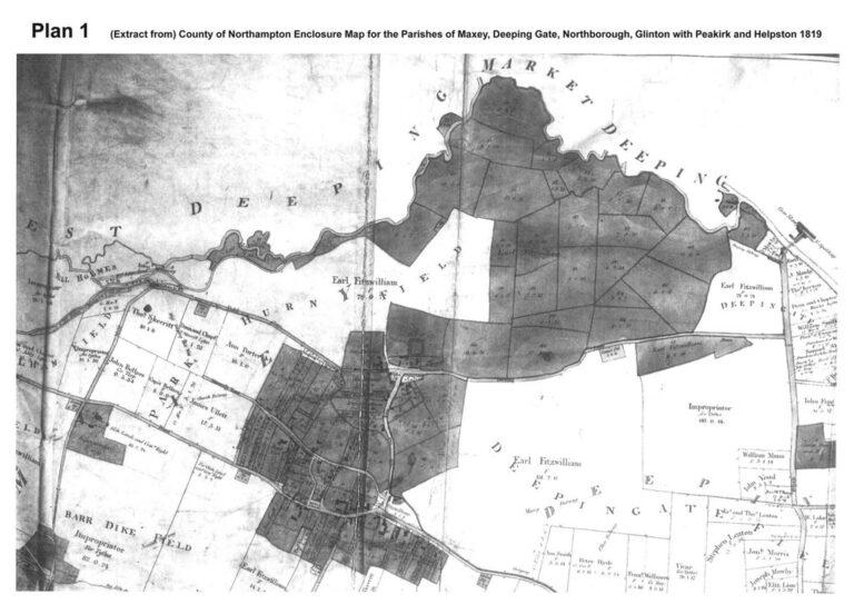 Historic Maps of Maxey Plan 1